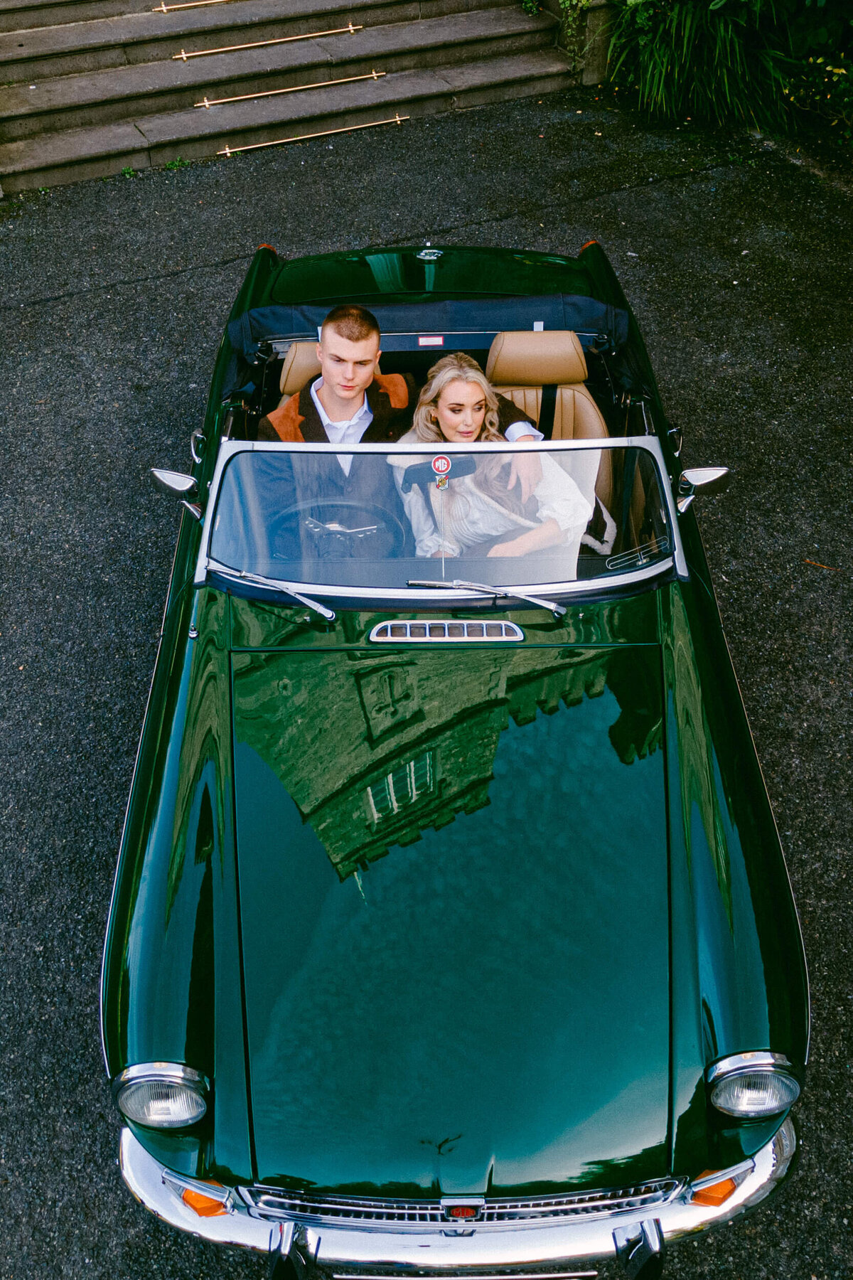 A wedding engagement photo shoot at Luttrellstown castle in Dublin Ireland