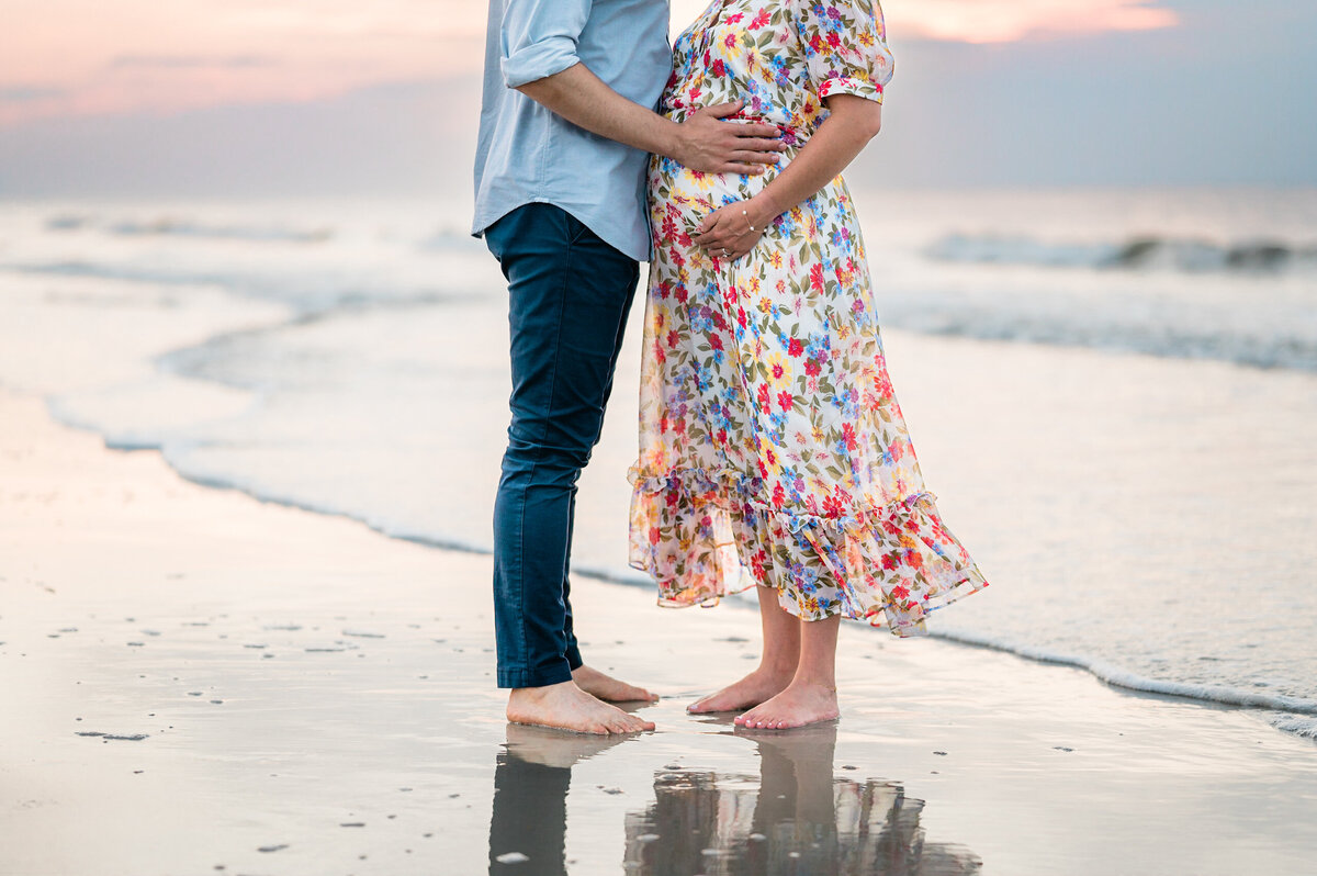 maternity session at palmetto dunes