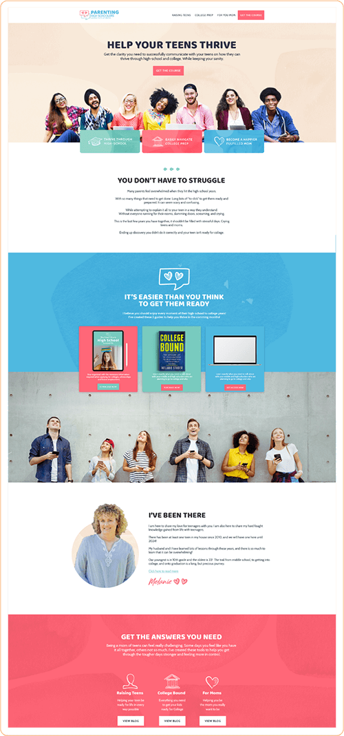 Melanie Website Design