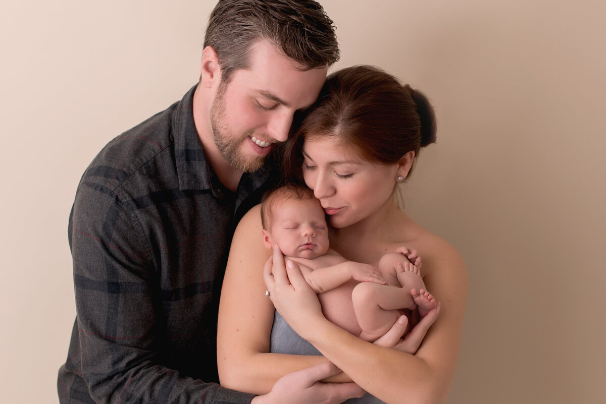 Houston newborn Family portrait by Laura King Photography