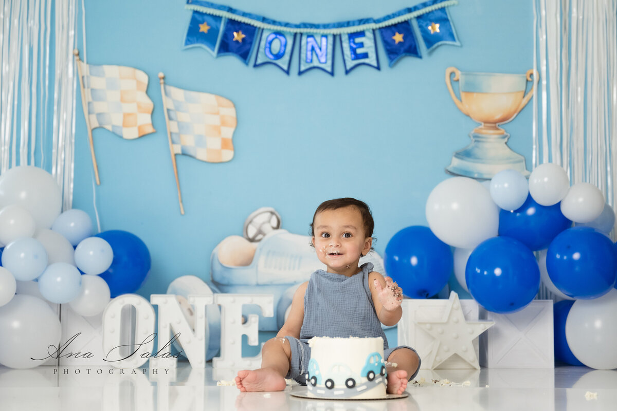 Cars-theme-Cake-Smash-Photographer-Edmonton