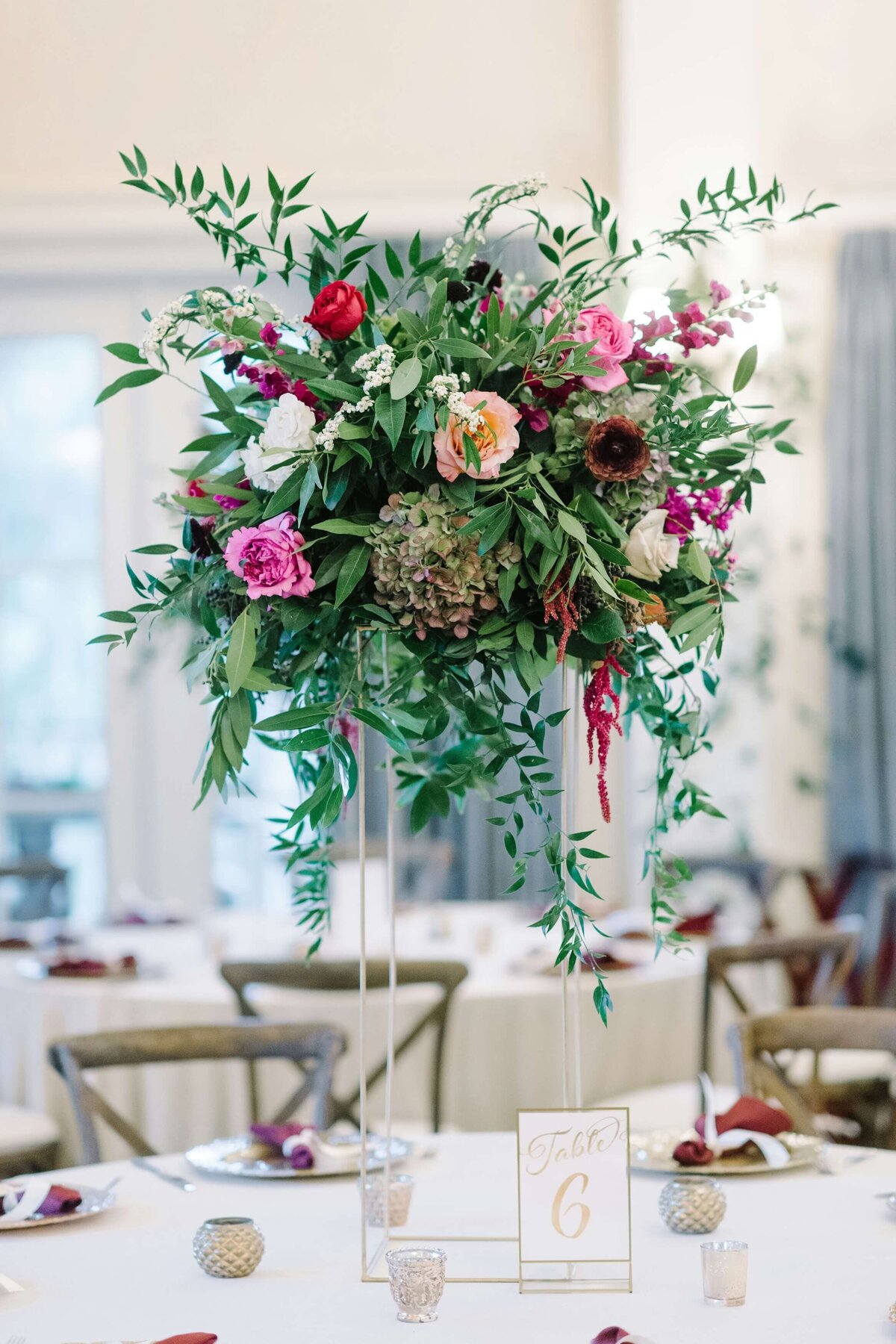 tall floral centrepieces