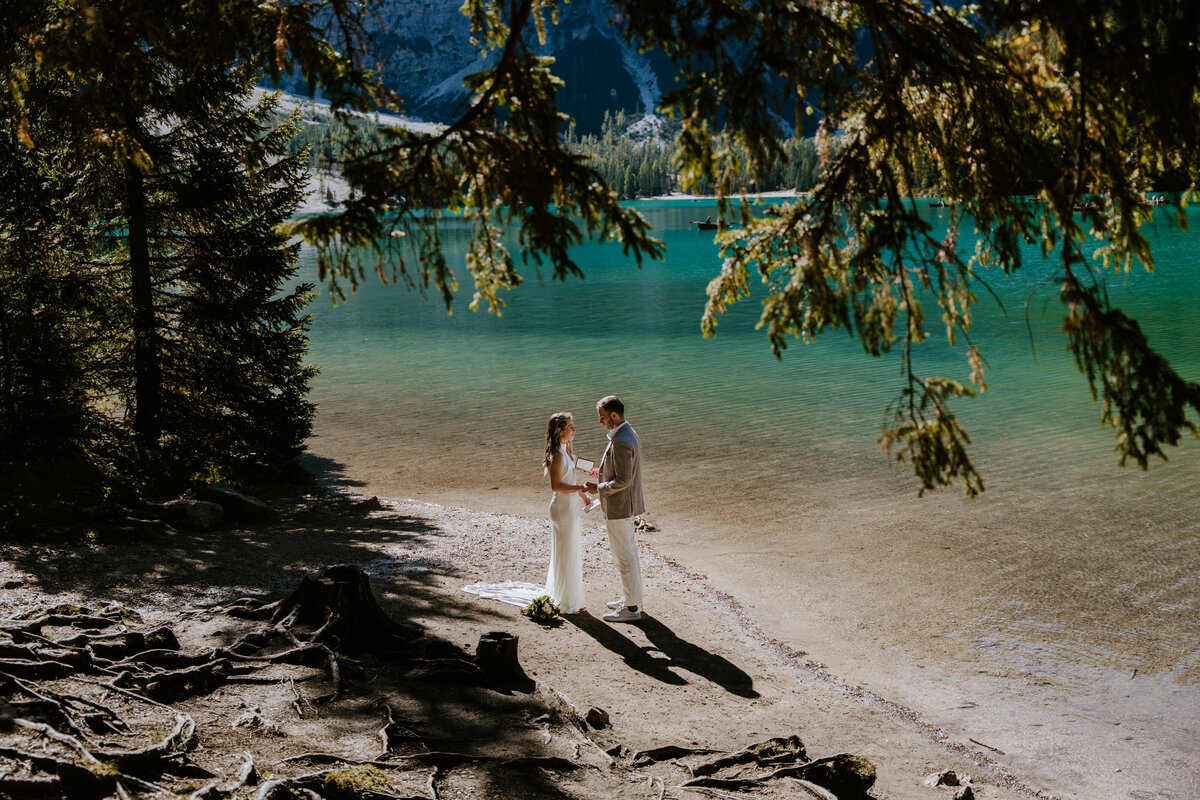 Lago di Braies Elopement -12
