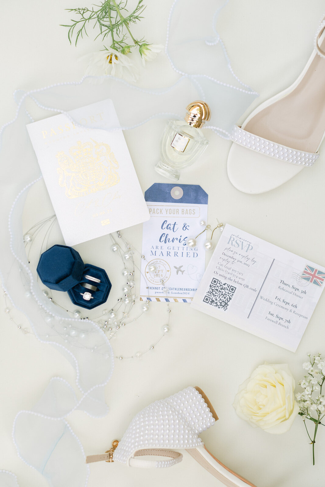 Elegant Wedding at Hinwick House, Northamptonshire - Destination Wedding Photography-27
