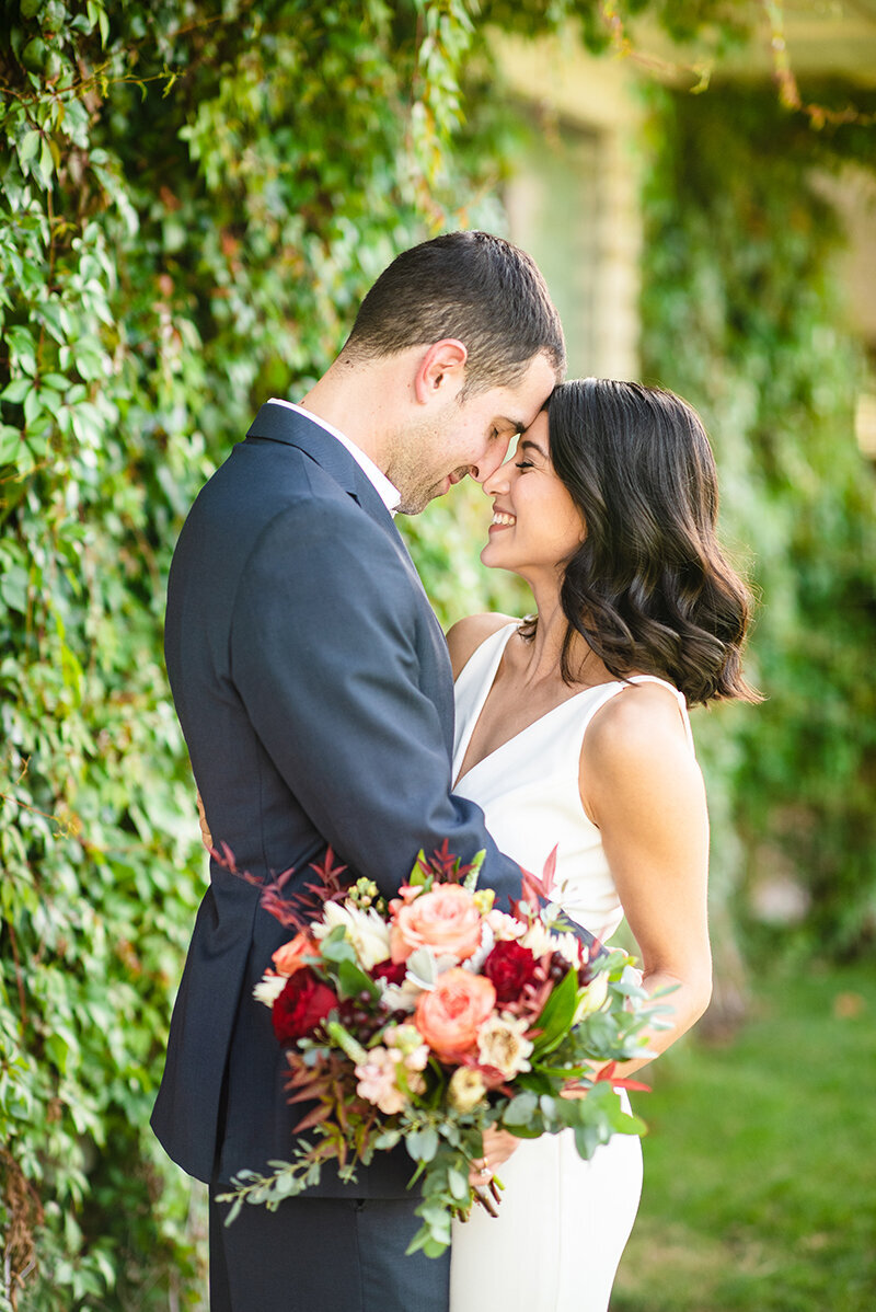 Couple at the Gather Estate in Mesa, Arizona by Mesa Wedding photographer, Meredith Amadee photography