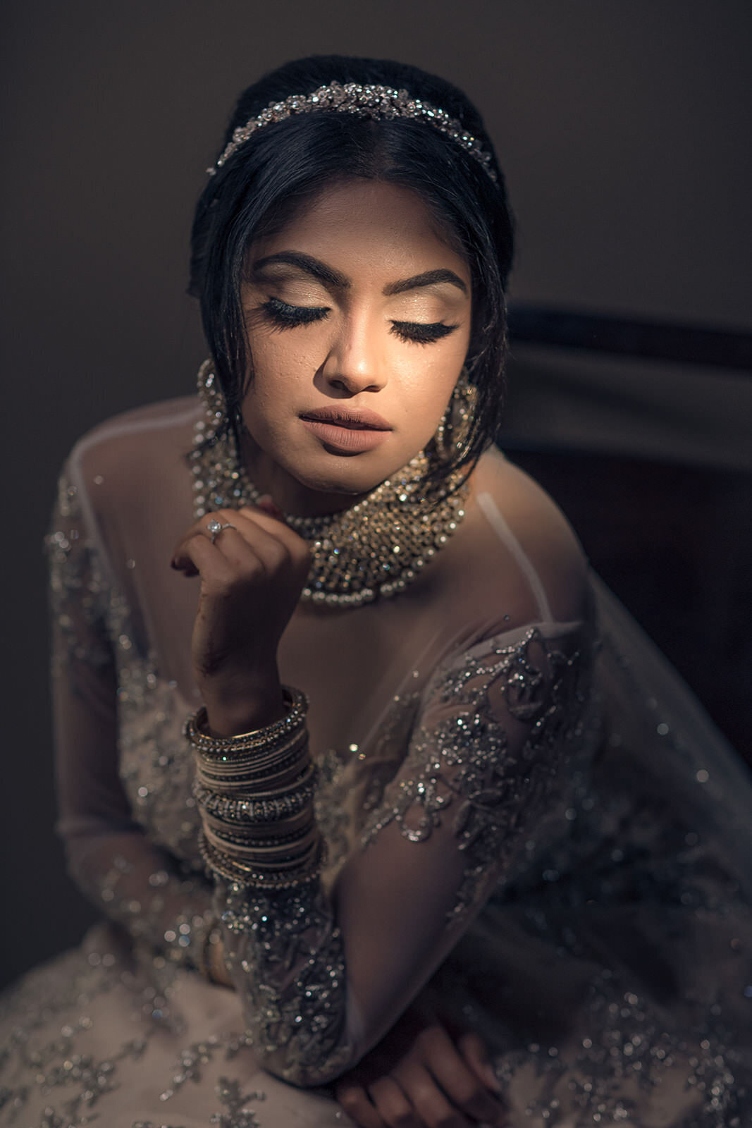 Indian wedding bridal portrait