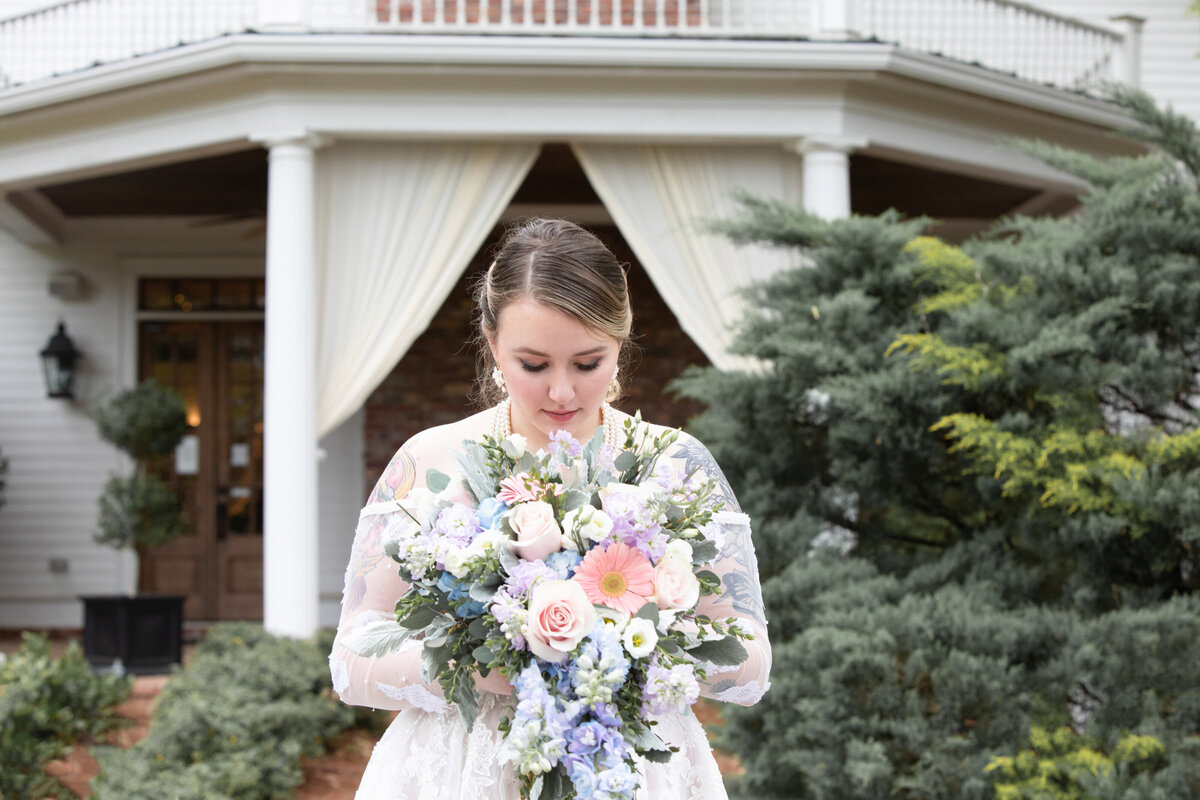 Carl-House-Bride-Groom-Under-Tree-Garden-Wedding-Auburn-Georgia