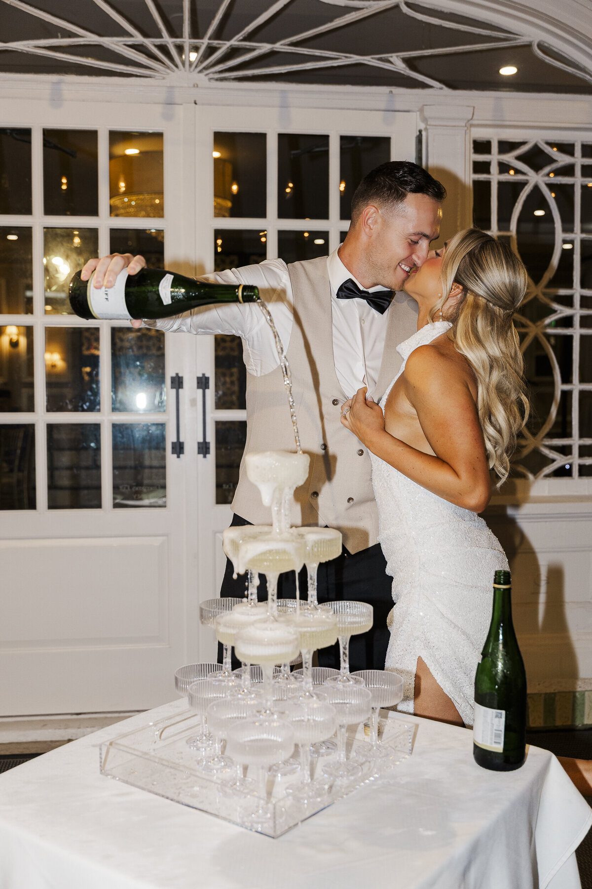 Couple enters reception at The Briarcliff Manor