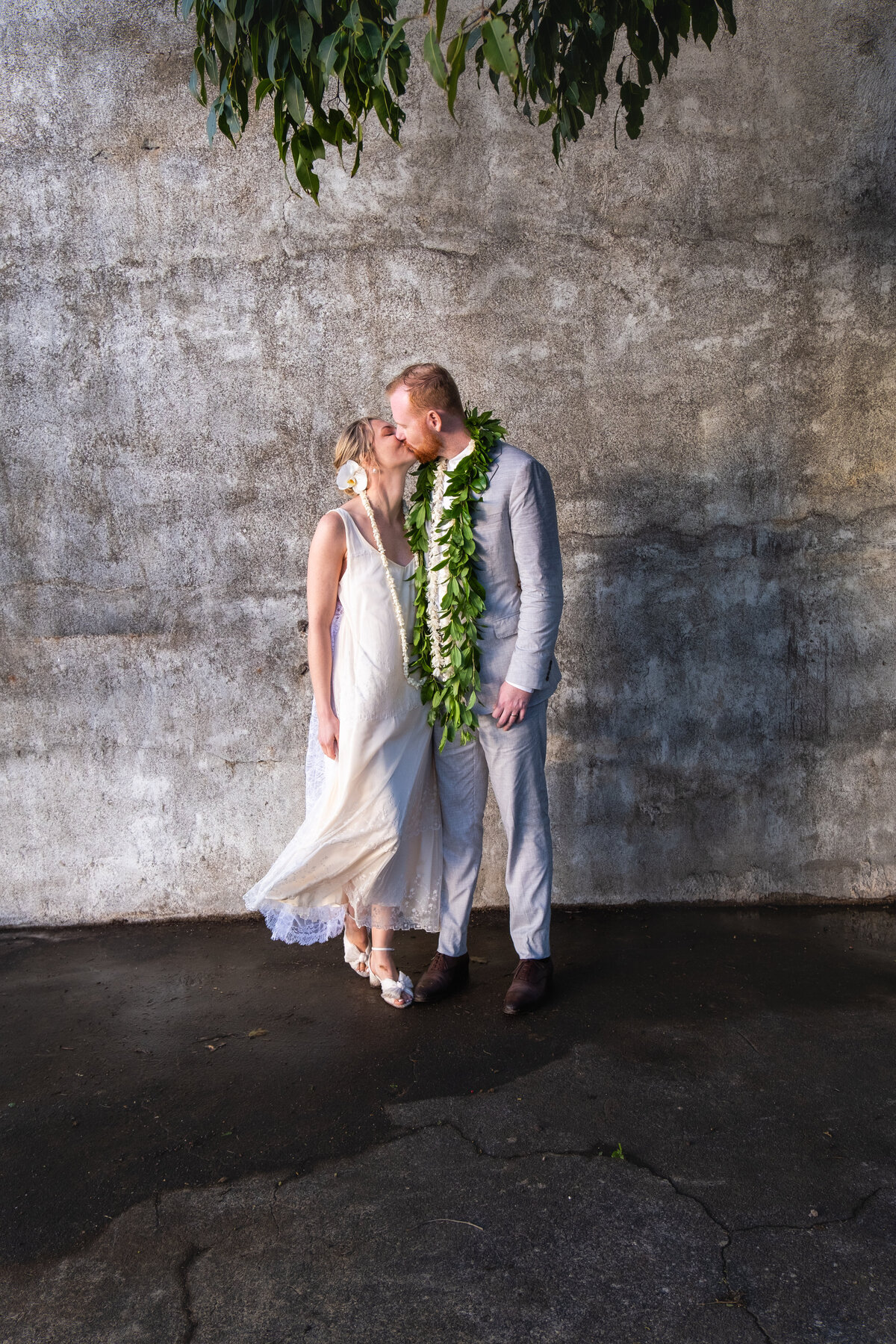 Bride and Groom in Kohala Hawaii