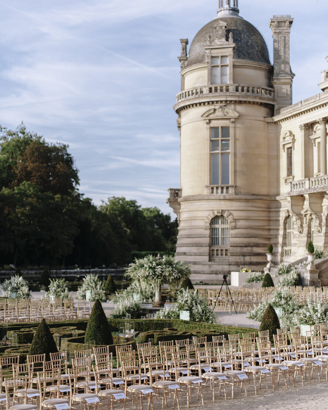 Paris Destination Wedding at Chateau de Chantilly by Alejandra Poupel Events close up chateau chantilly 3