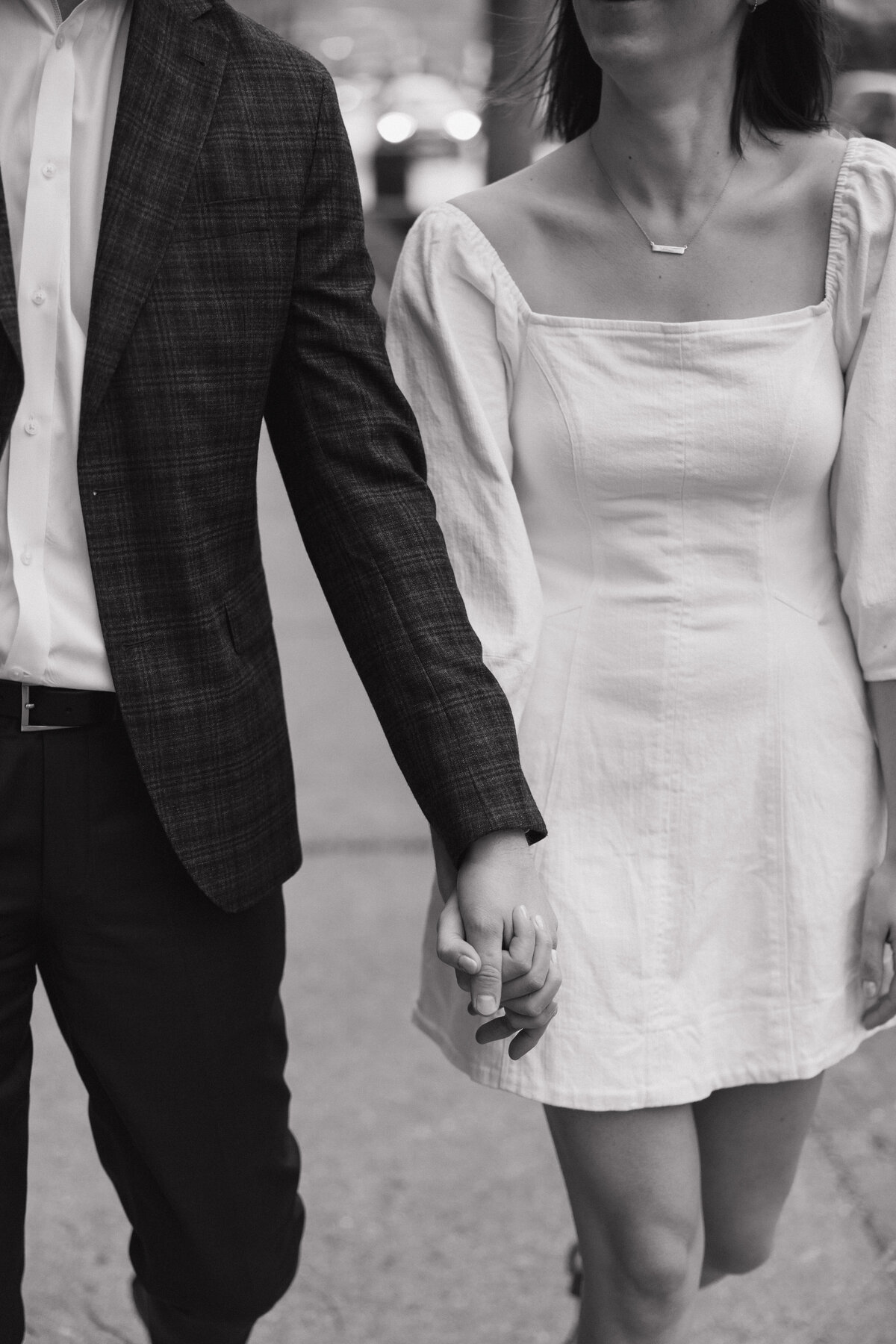 Indianapolis engagement photography candid hand detail
