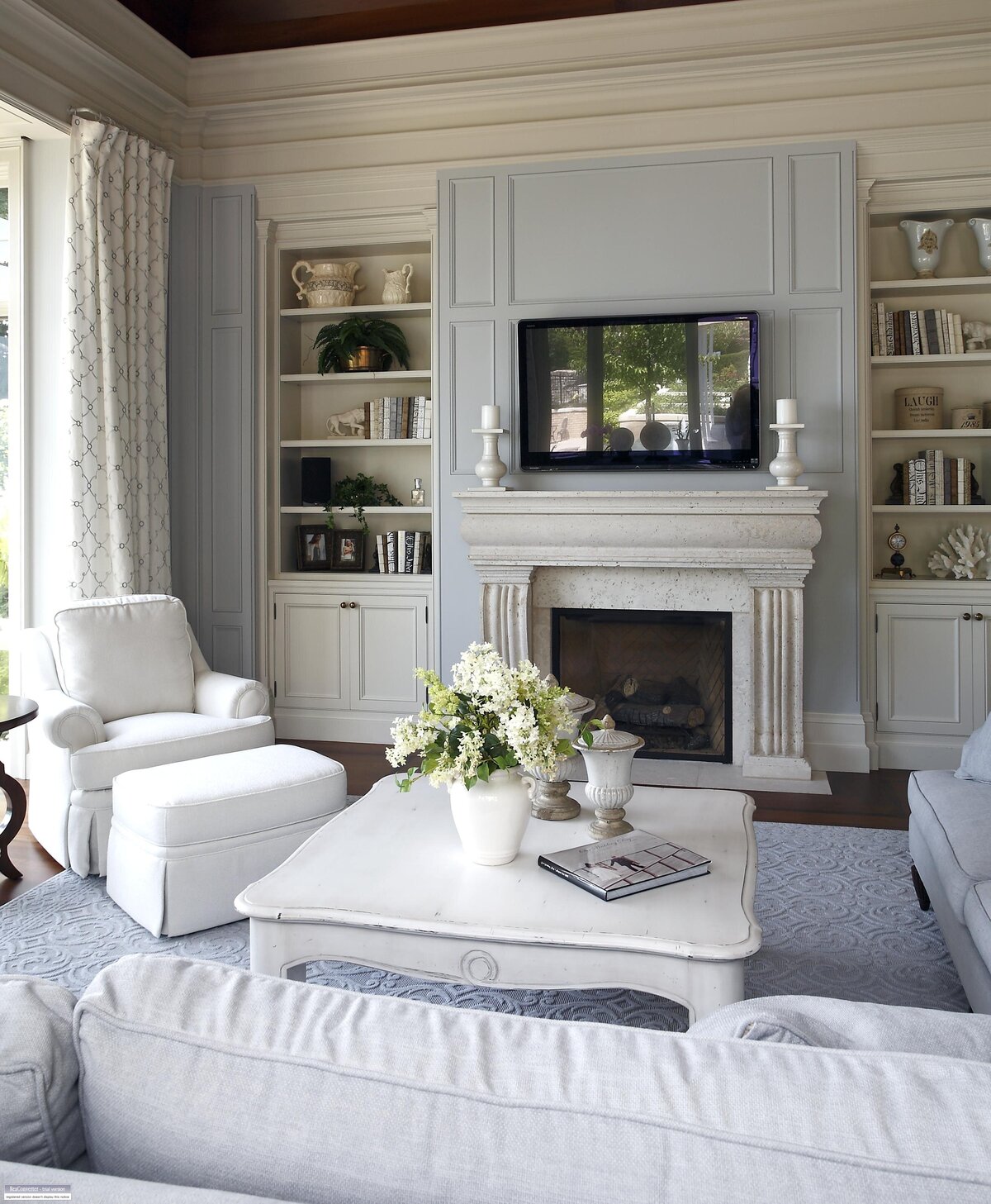 007-Lakeshore-Oakville-Traditional-Family Room-Fireplace
