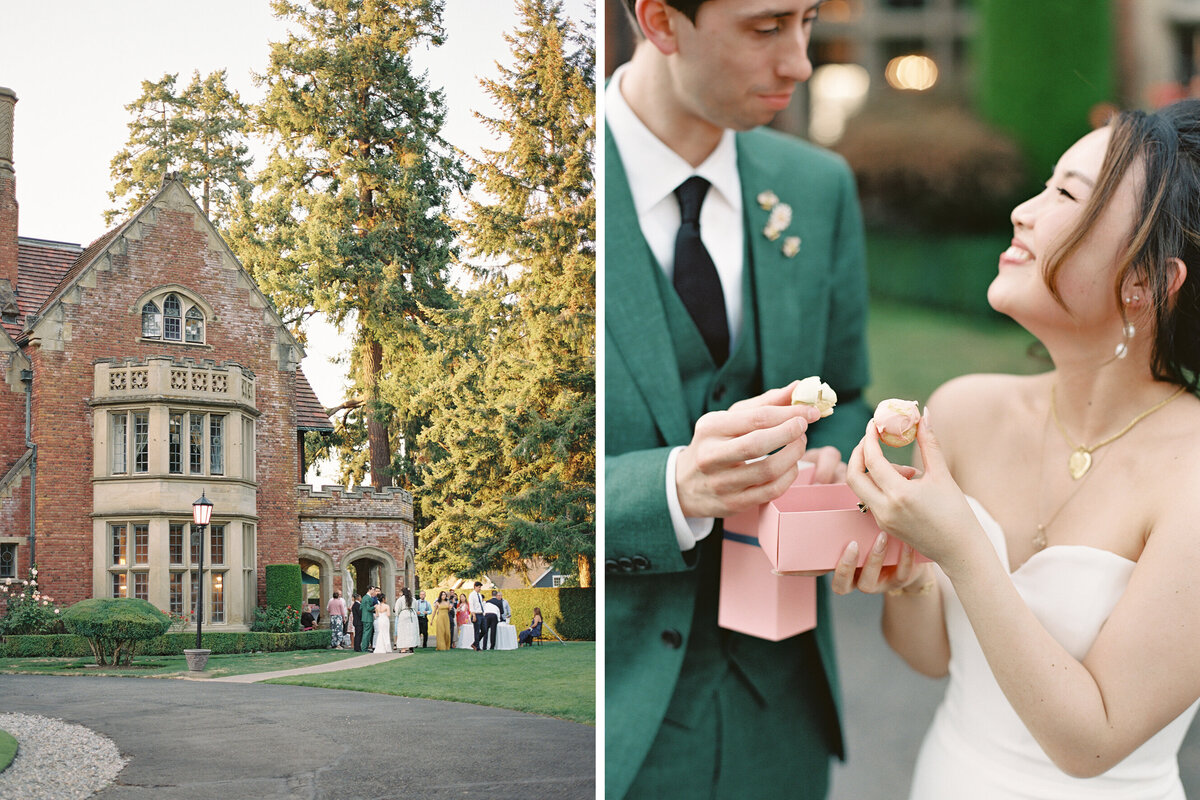 1 - Tetiana Photography - Seattle film wedding photographer - Thornewood Castle 2