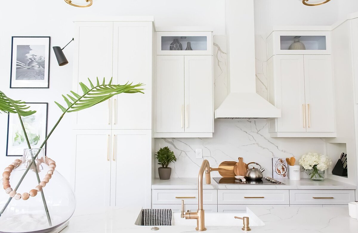 Island Home Interiors White Kitchen Design Full Service Design