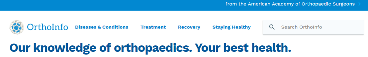 link to American Academy of Orthopaedic Surgeons