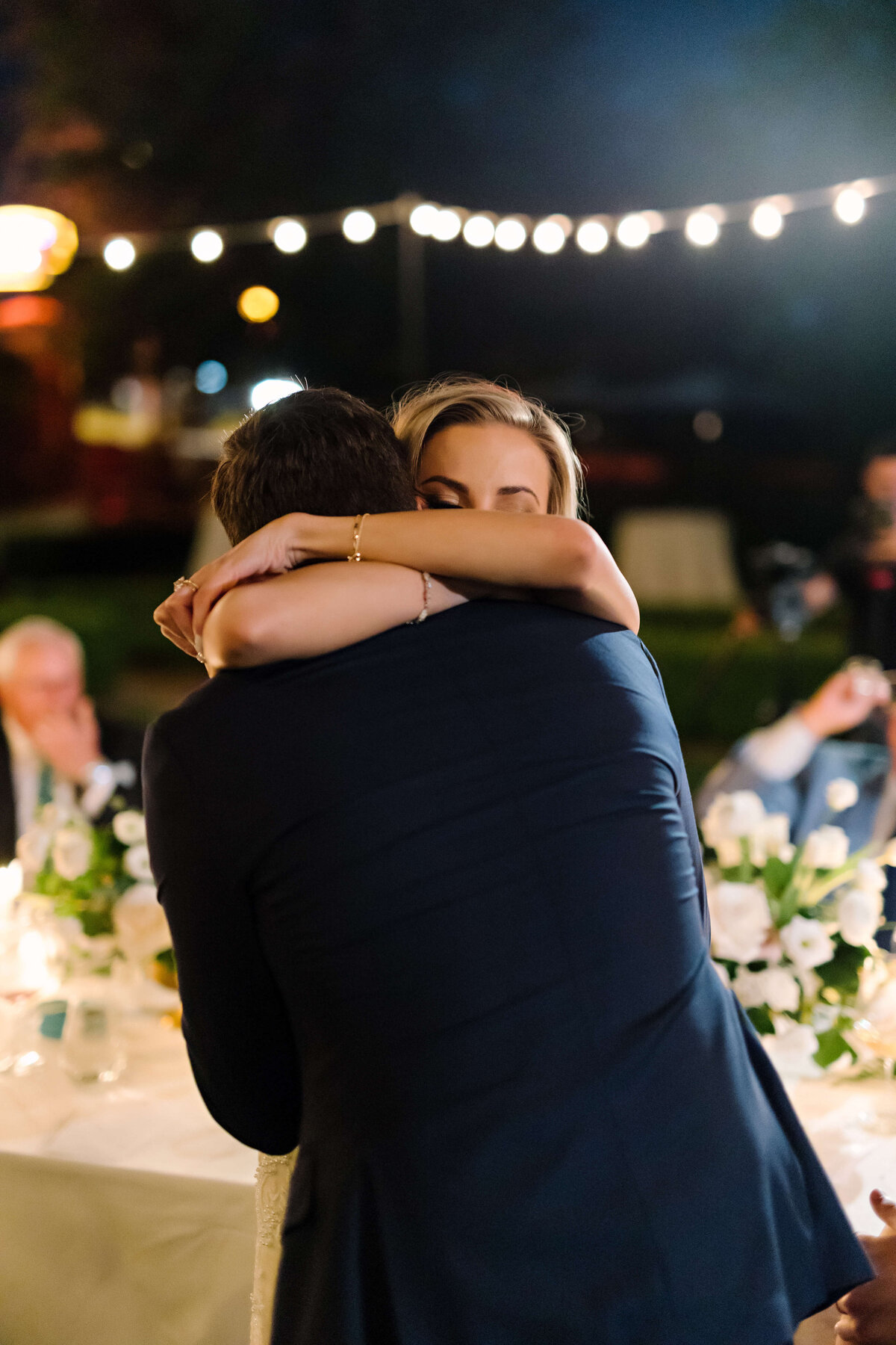 Outdoor elopement reception at Commodore Perry Estate