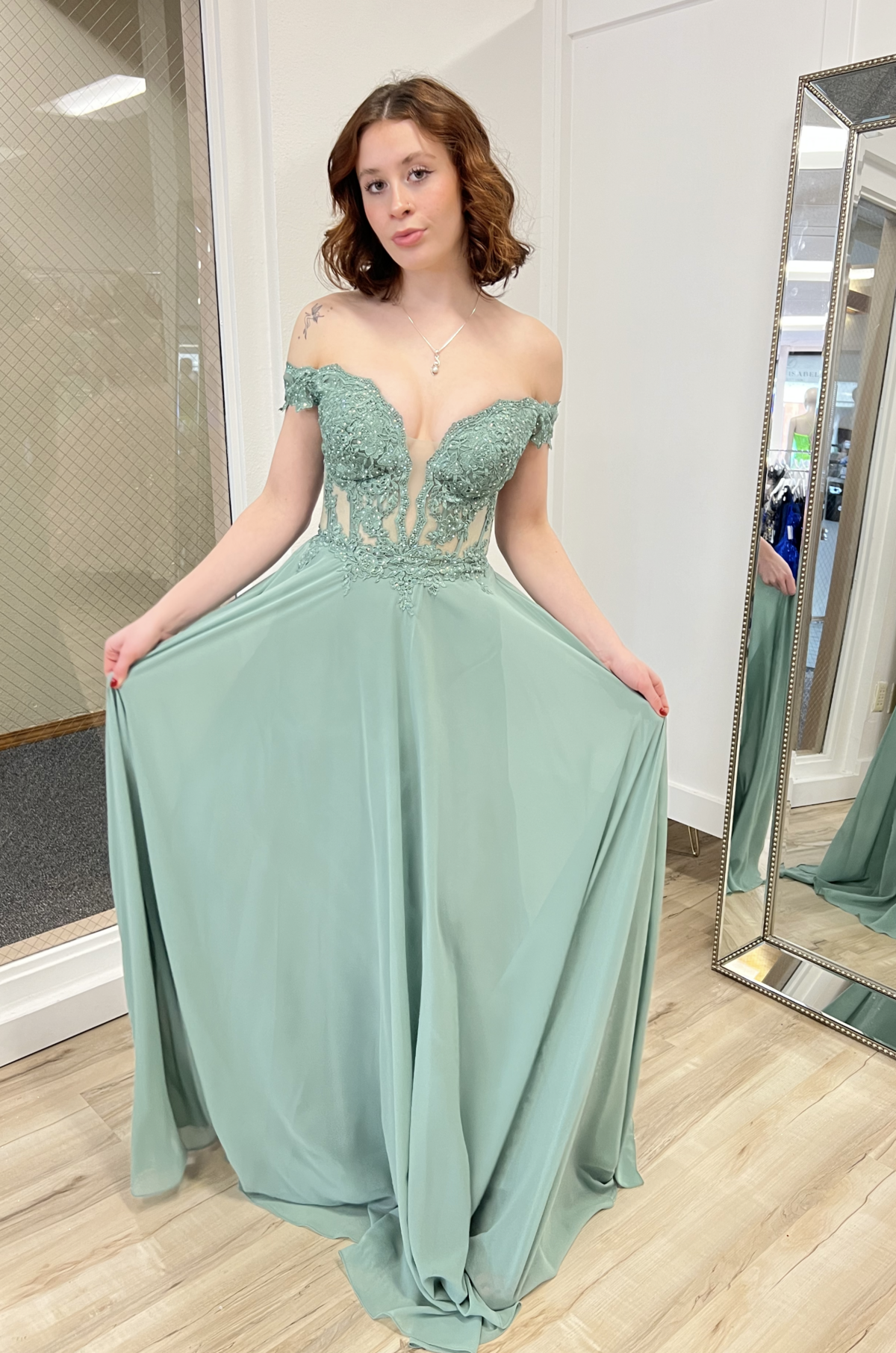 Formal Dress Green | Lucia Isabel