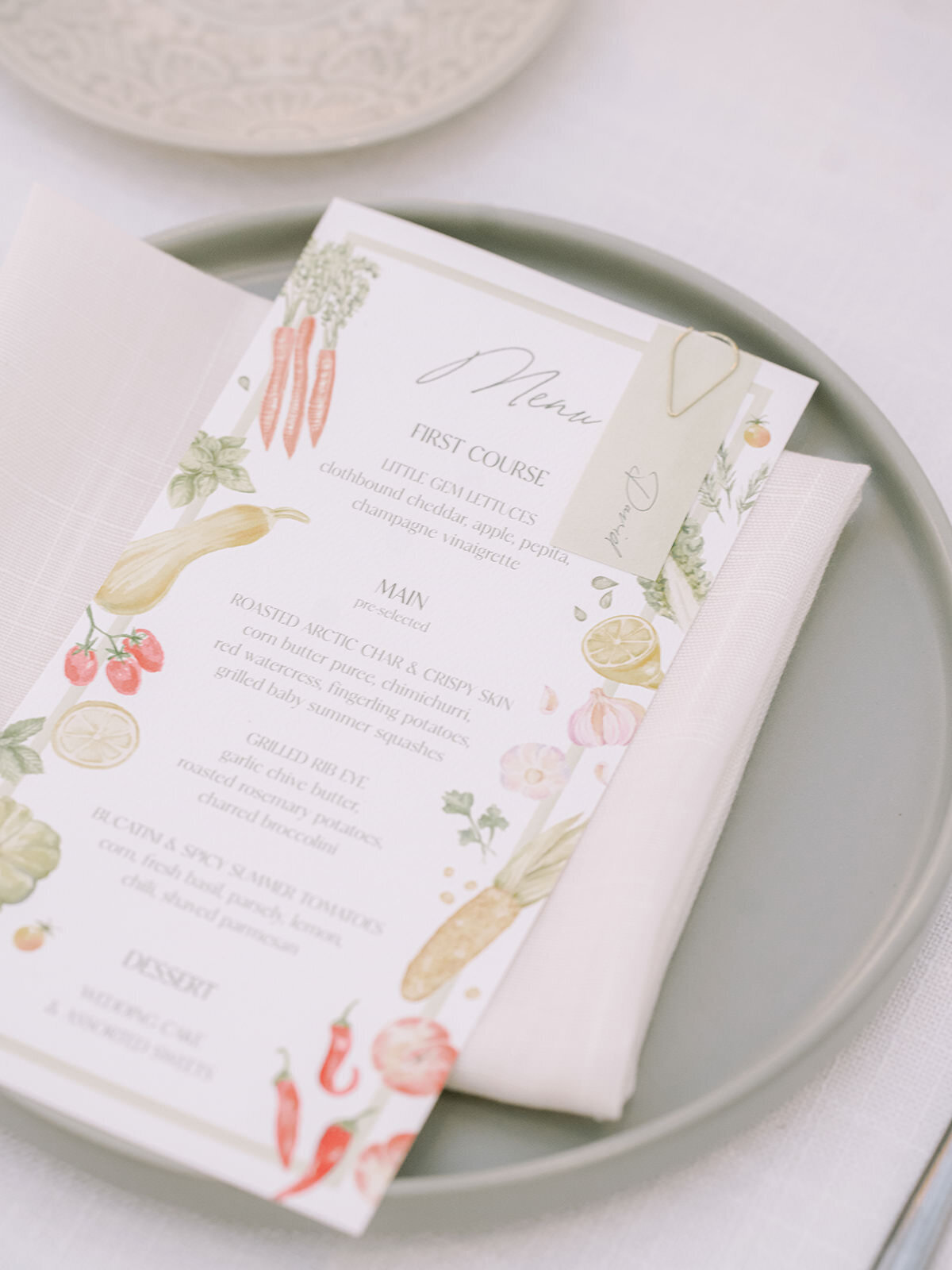 wedding-menu