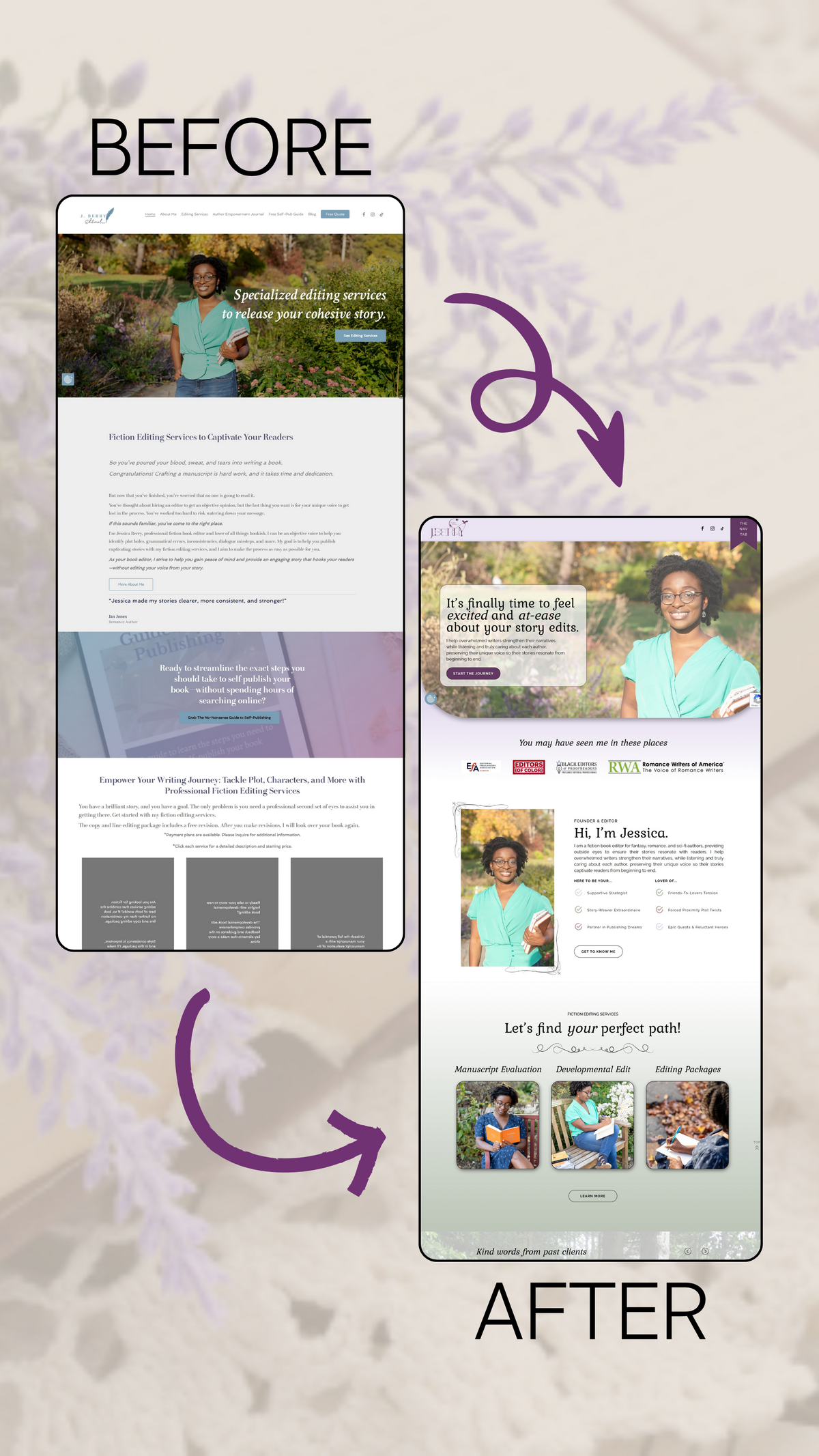 JB Website Home Before & After