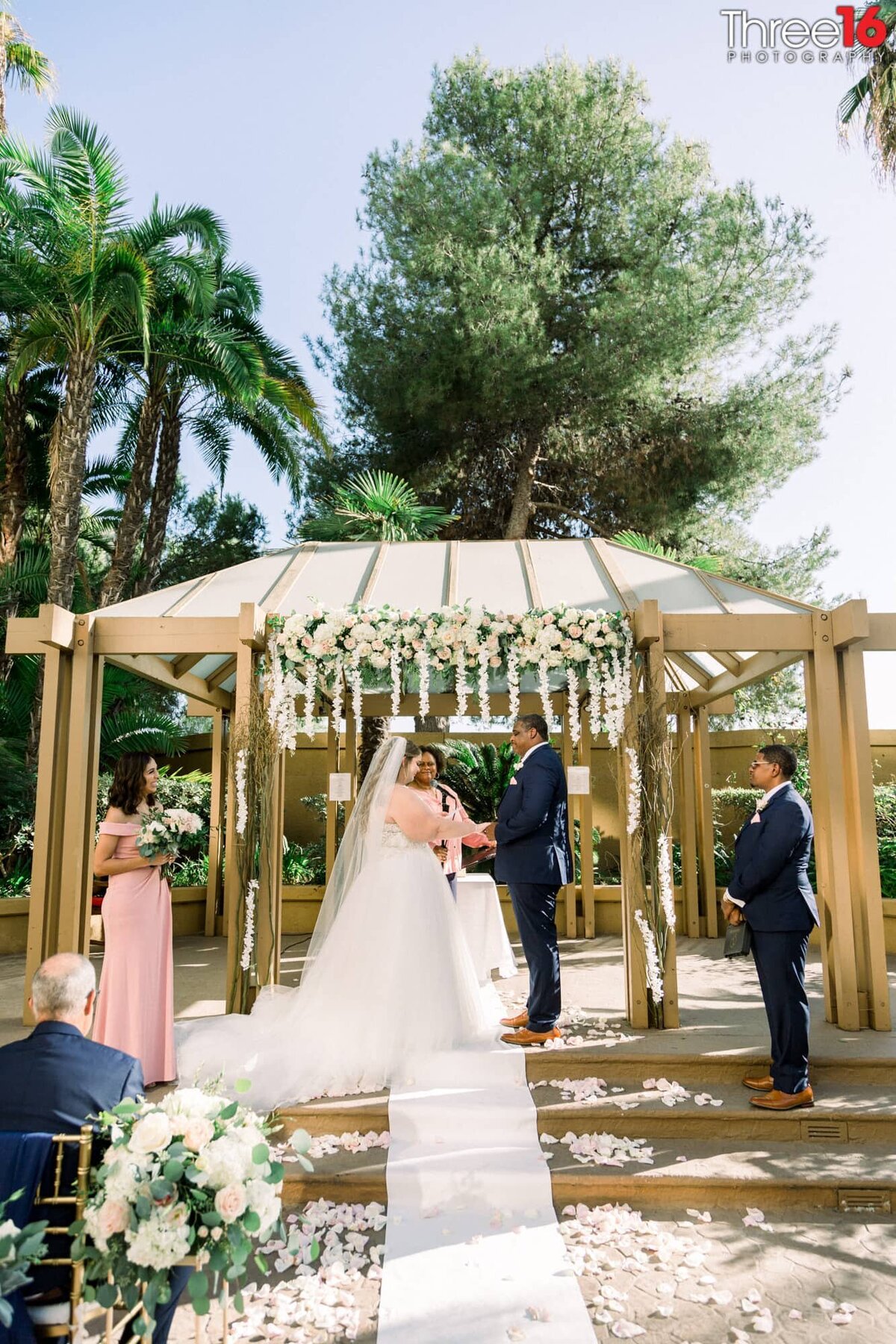 Bride and Groom at the altar during their ceremony