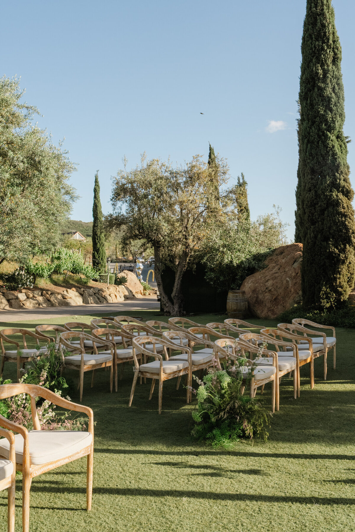 Wedding Ceremony Decor at Cielo Farms, CA (1 of 2)
