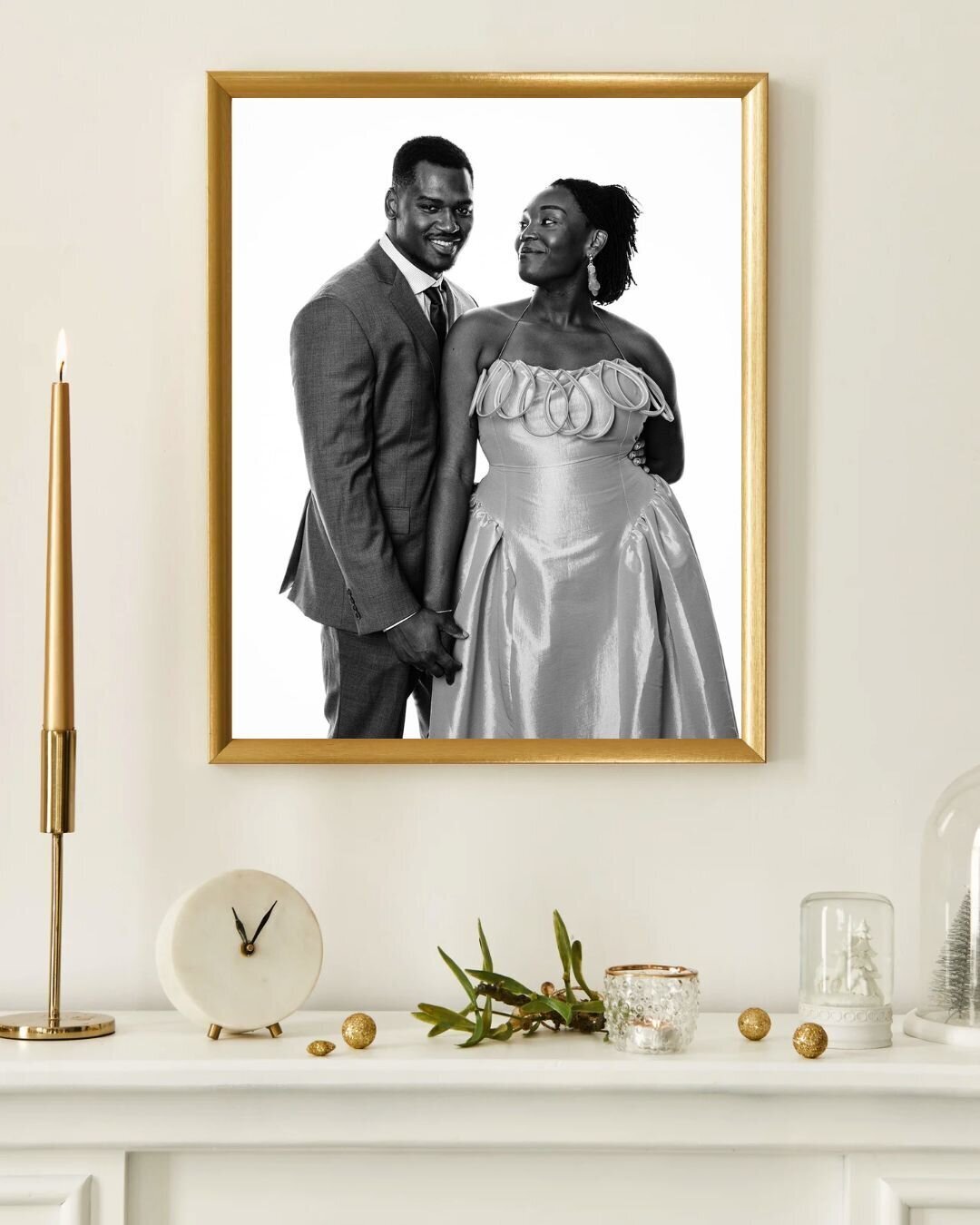 Beige Aesthetic Modern Living Room Wall Art Painting Frame Mockup Instagram Post