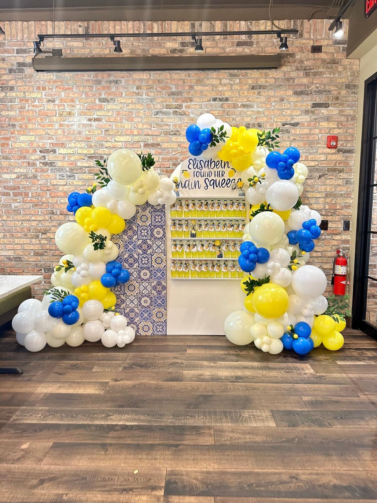 custom balloons and backdrop in Chicago