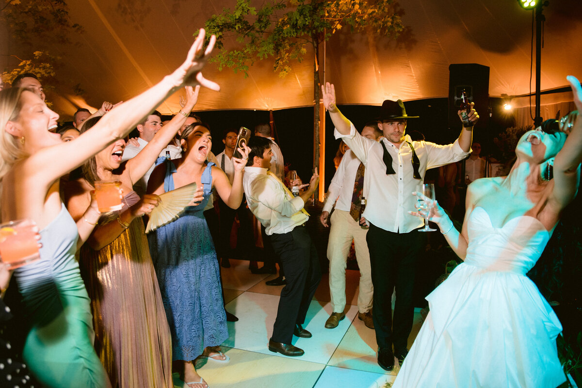 Tented wedding at Willow Hill in Connecticut by Gathered East