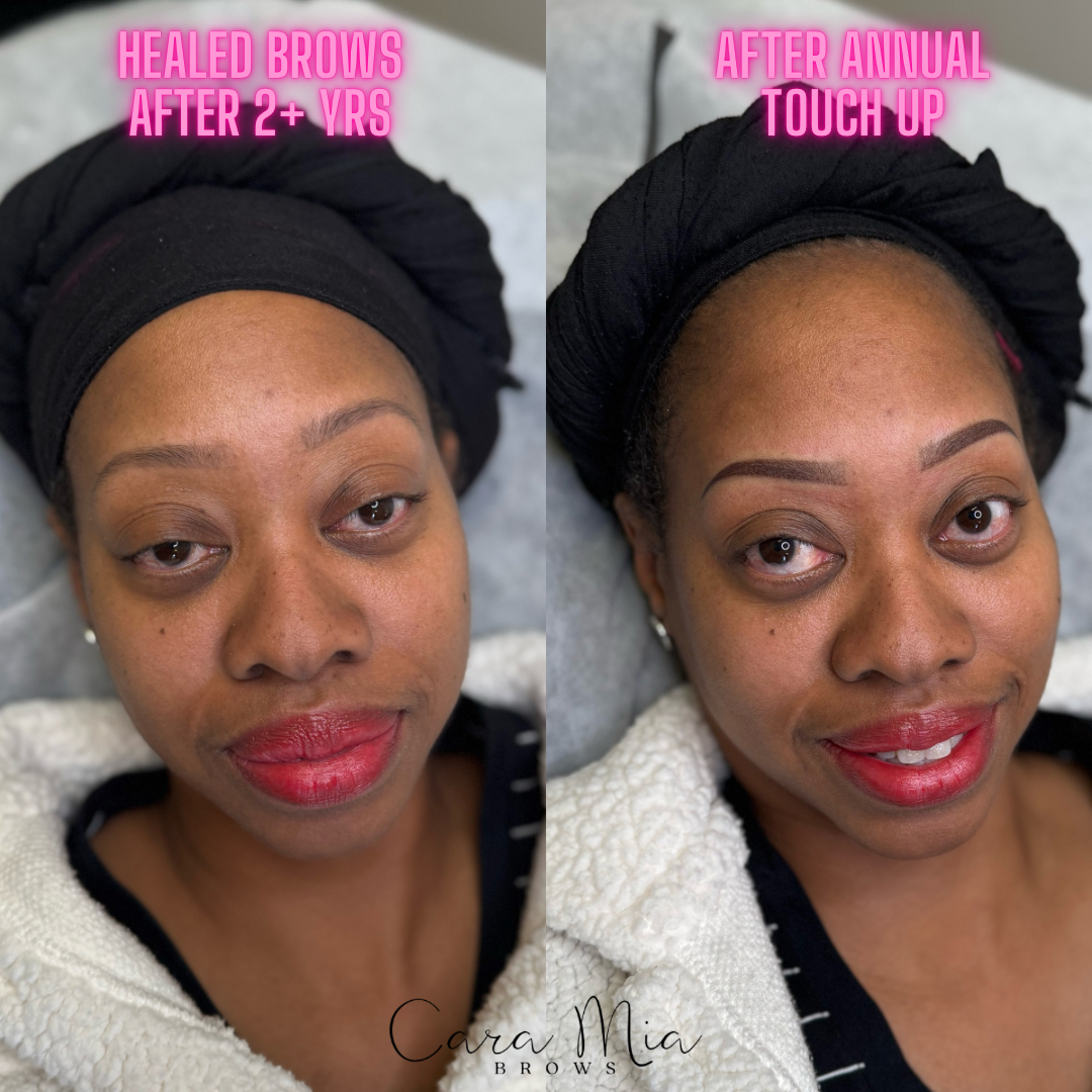 healed brows after 2+ yrs