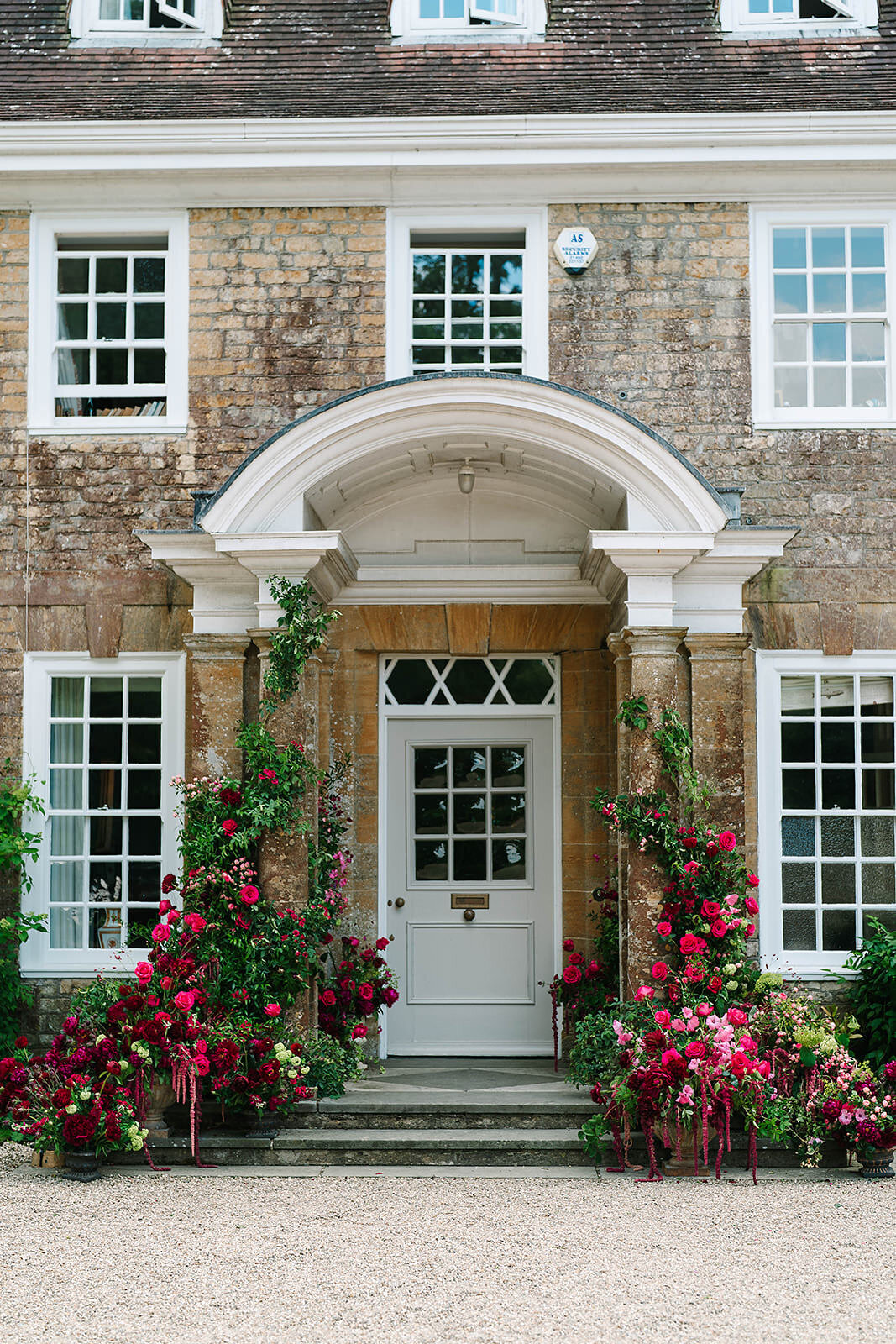 floral door entrance