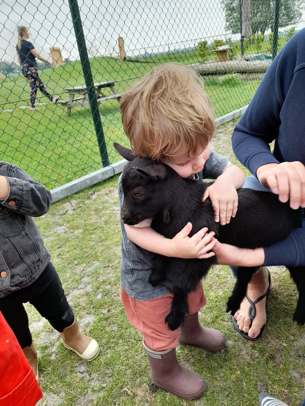 geitje knuffelen