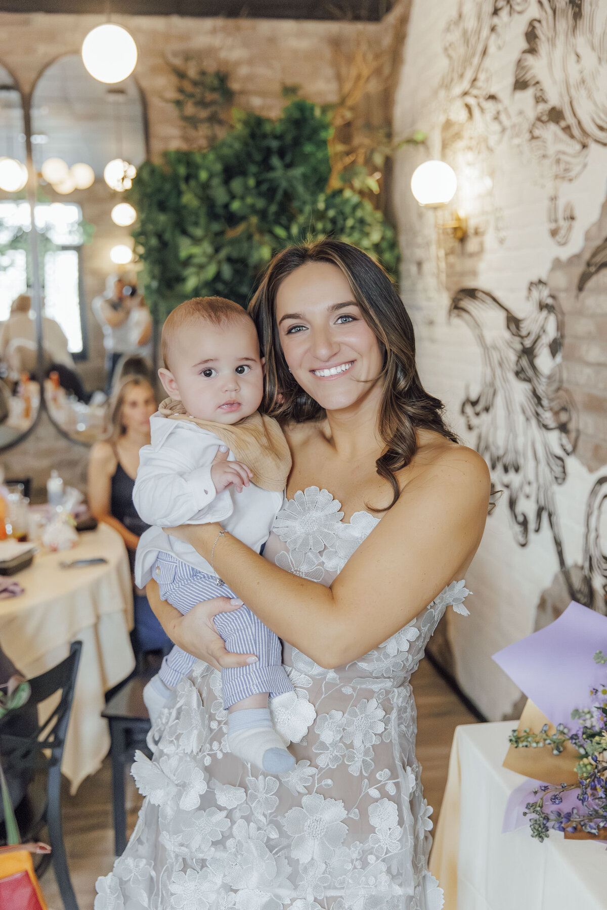 Bridal Shower Photography | Bride-to-be surrounded by guests during joyful celebration | Freehold, New Jersey