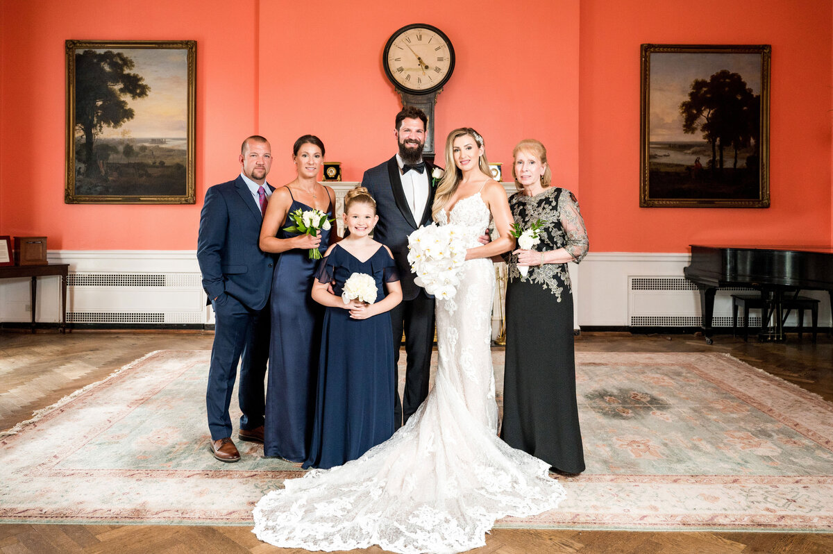 family photos after wedding ceremony at the greenbrier resort