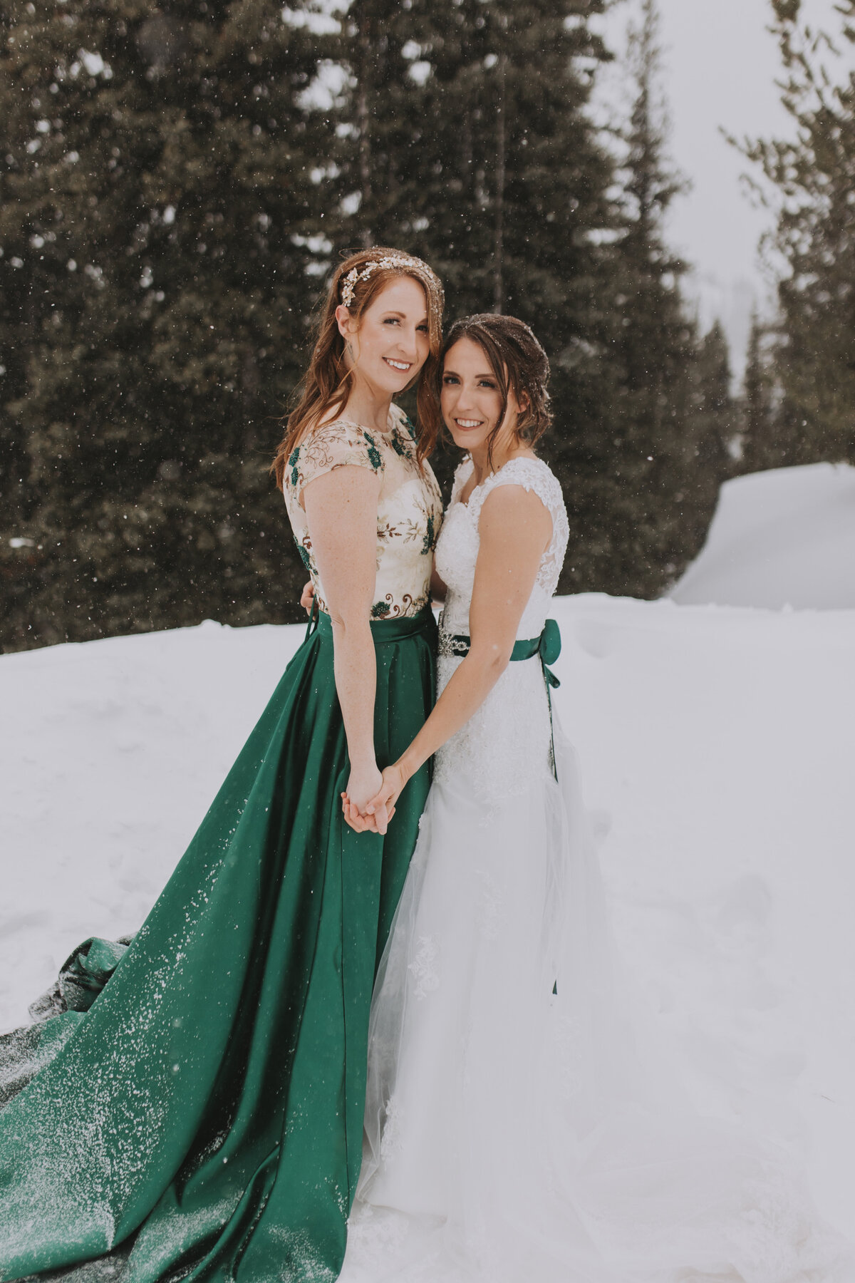 Jill + Lisa - Banff Gondola Winter Wedding_186