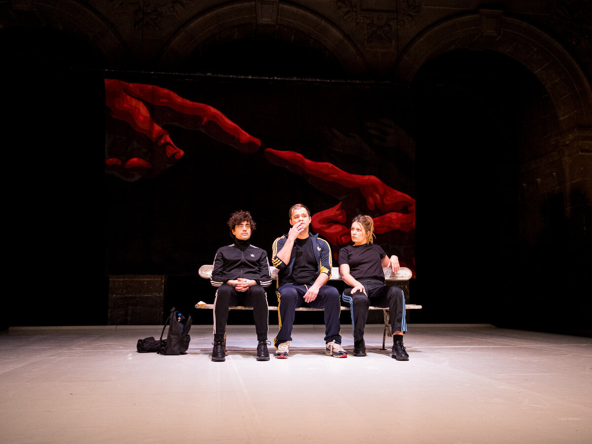 ADN Marie Mahé, Isabelle Andrzejewski, Maxime Boutéraon, Achille Reggiani ©Marie CharbonnierPB230034