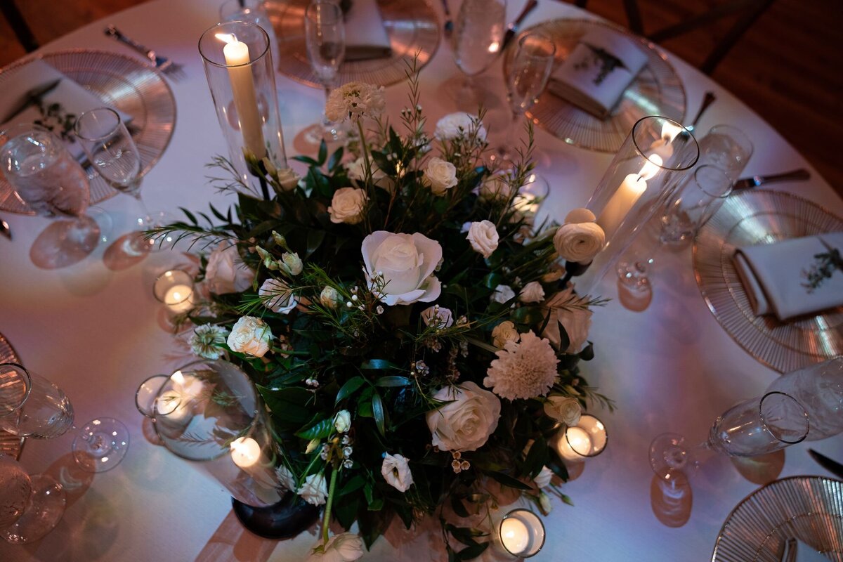 35 - Armature Works The Gathering Wedding Reception Centerpiece - Tampa Bay Wedding Planner