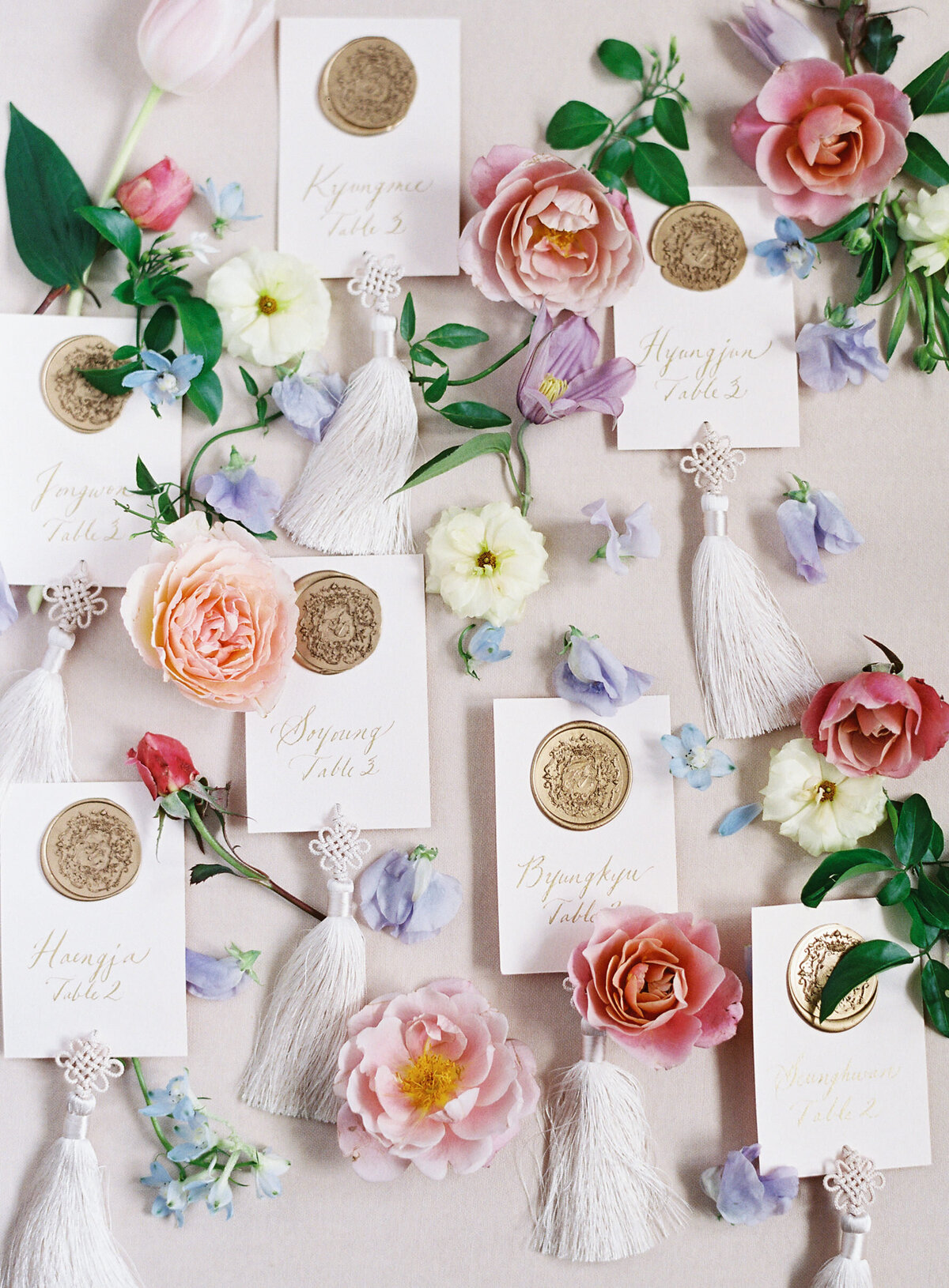 Washington, D.C. Wedding Escort Card Display