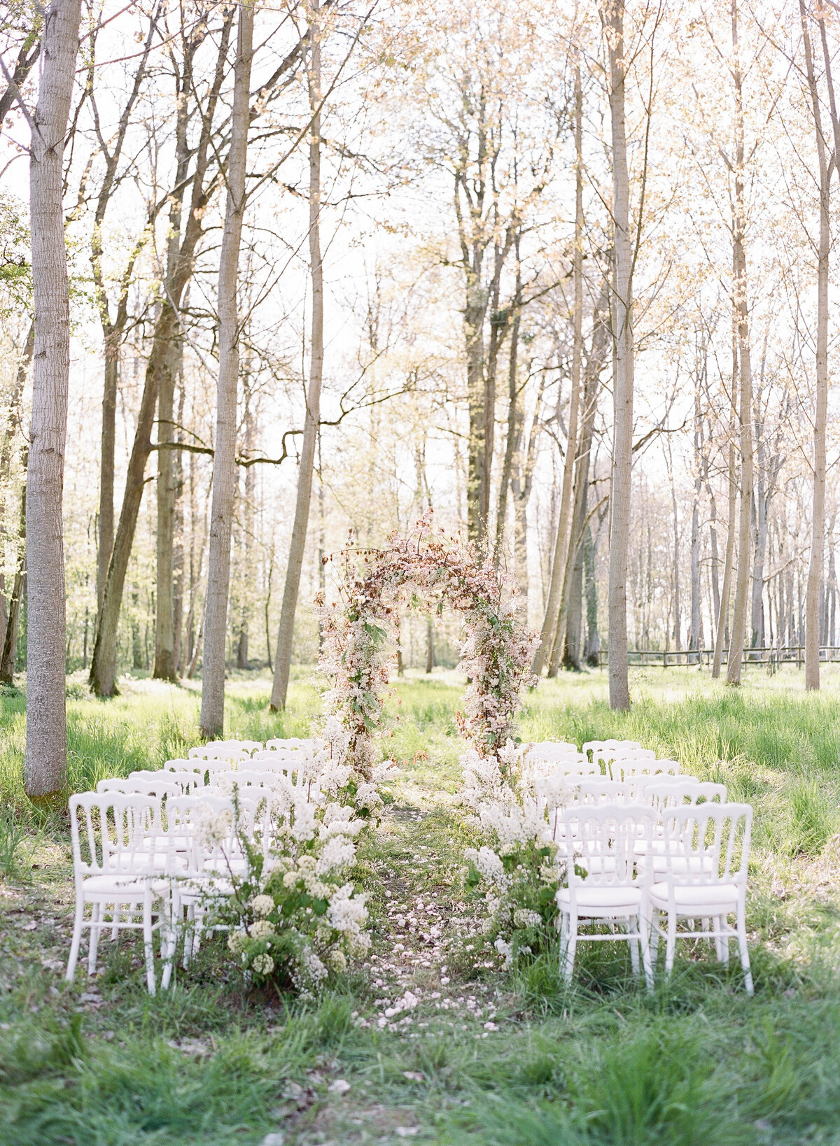Sylvie-Gil-0001-Workshops-film-photography-chateau-wedding-france-ceremony-forest-woods-monique-lhuillier