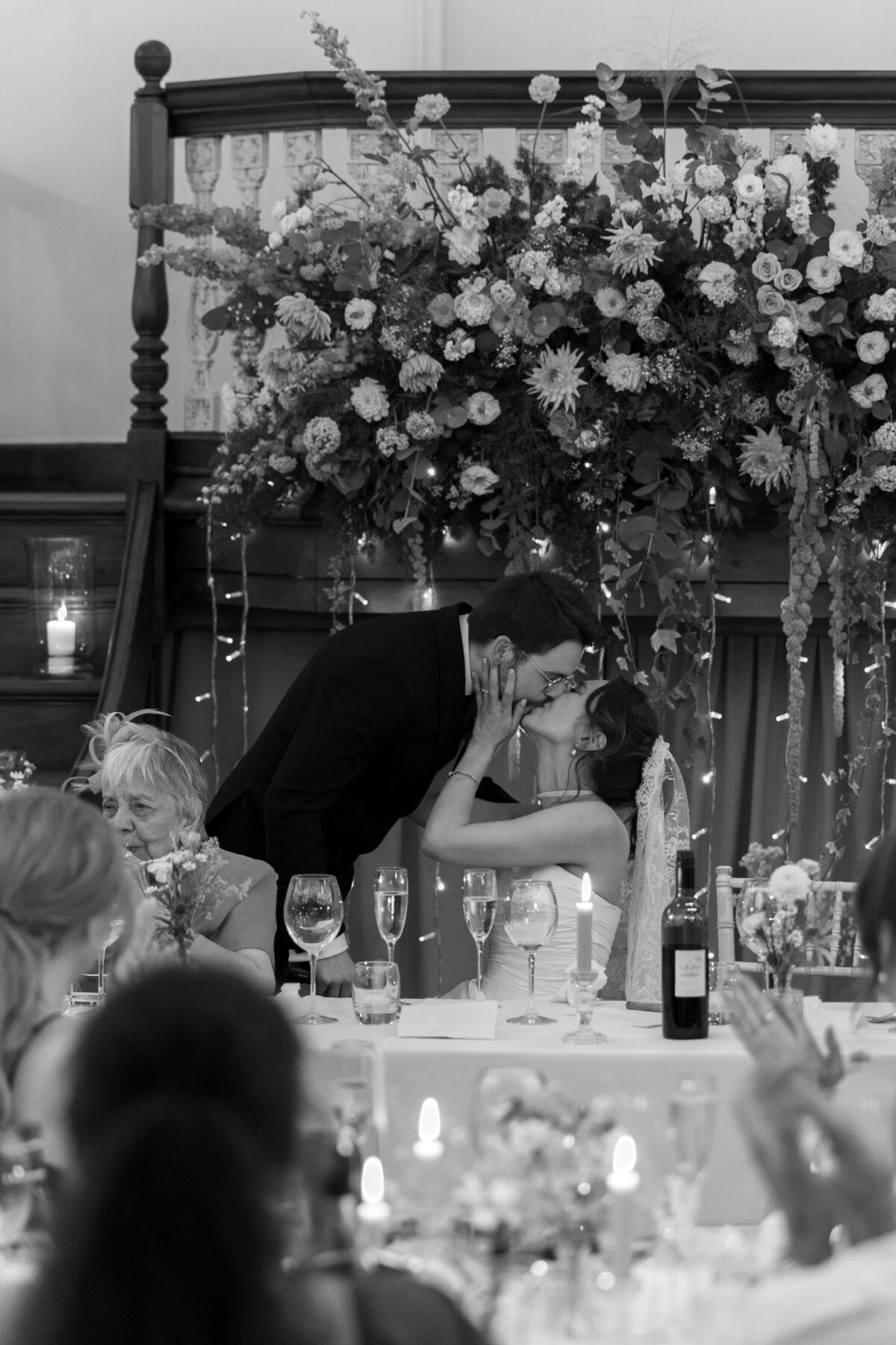 Dinner and speeches at Buckinghamshire wedding