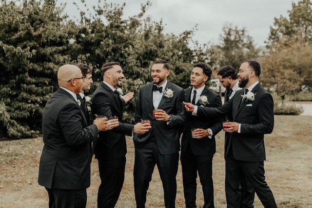 Groomsmen Suits Custom Charcoal