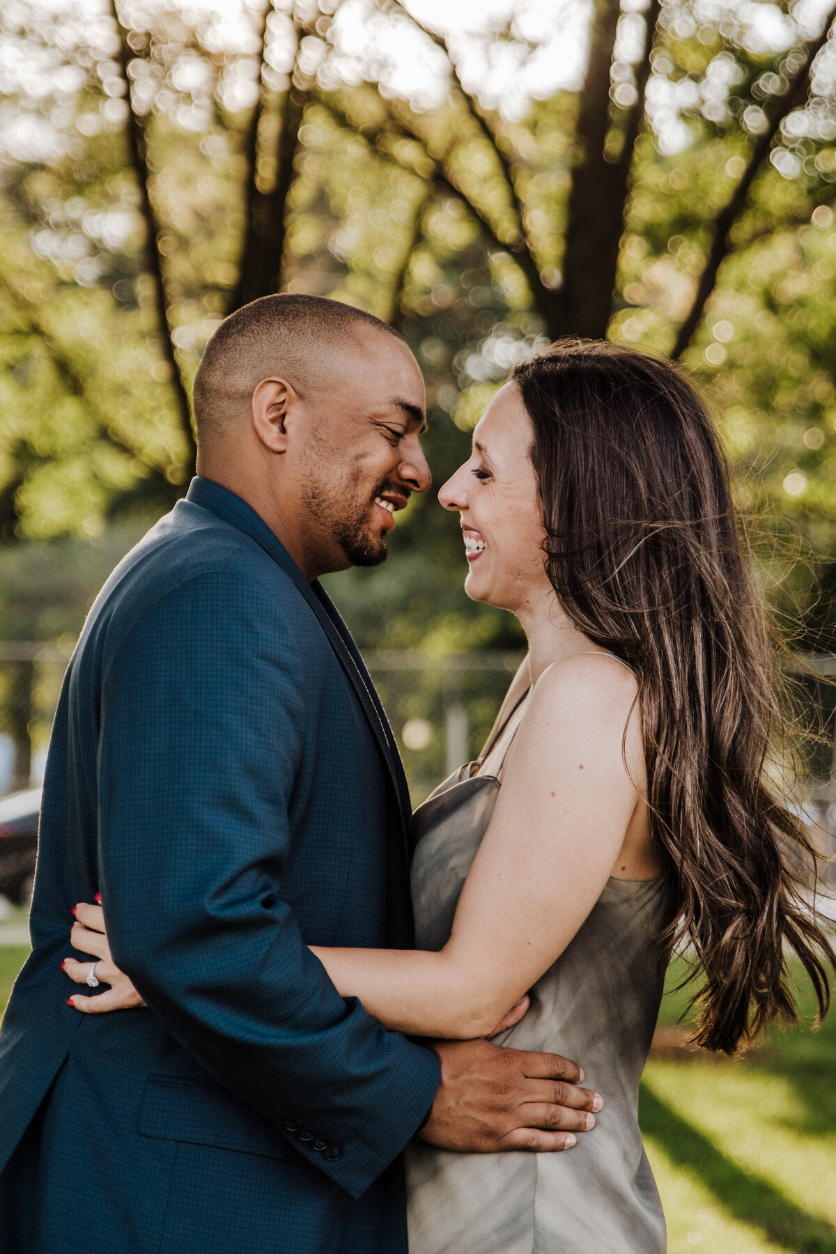 Chicago Urban Sunset Engagement 149