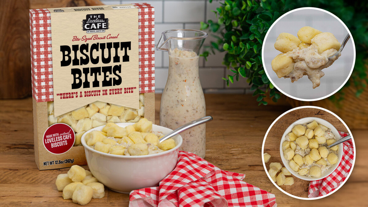 Along with the package design, I hand cut all the little biscuits with a bottle cap! :-)