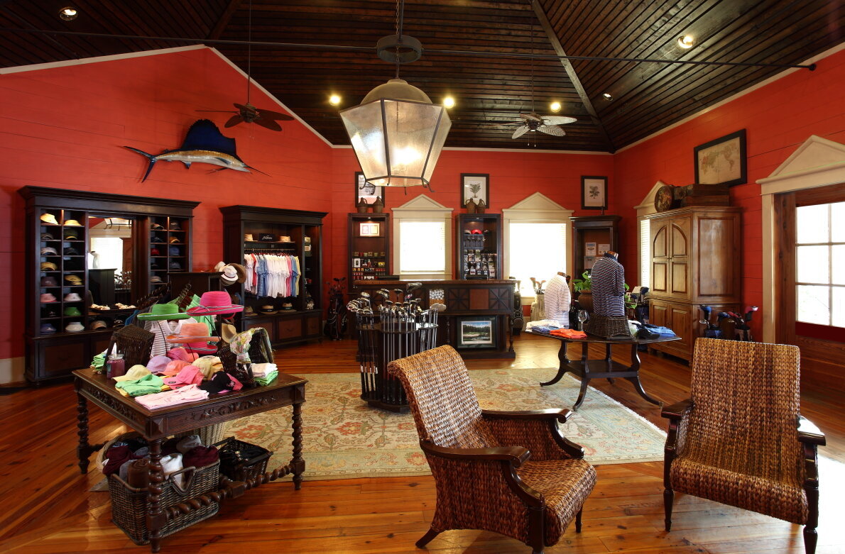 interior view of the golf shop at The Reserve Club at St. James Plantation