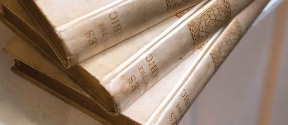 three velum gold books
