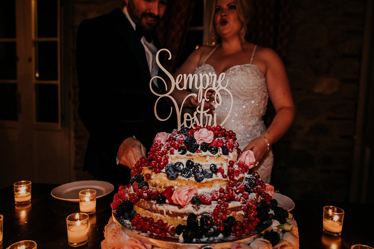 Wedding cake at Casale de Pasquinelli
