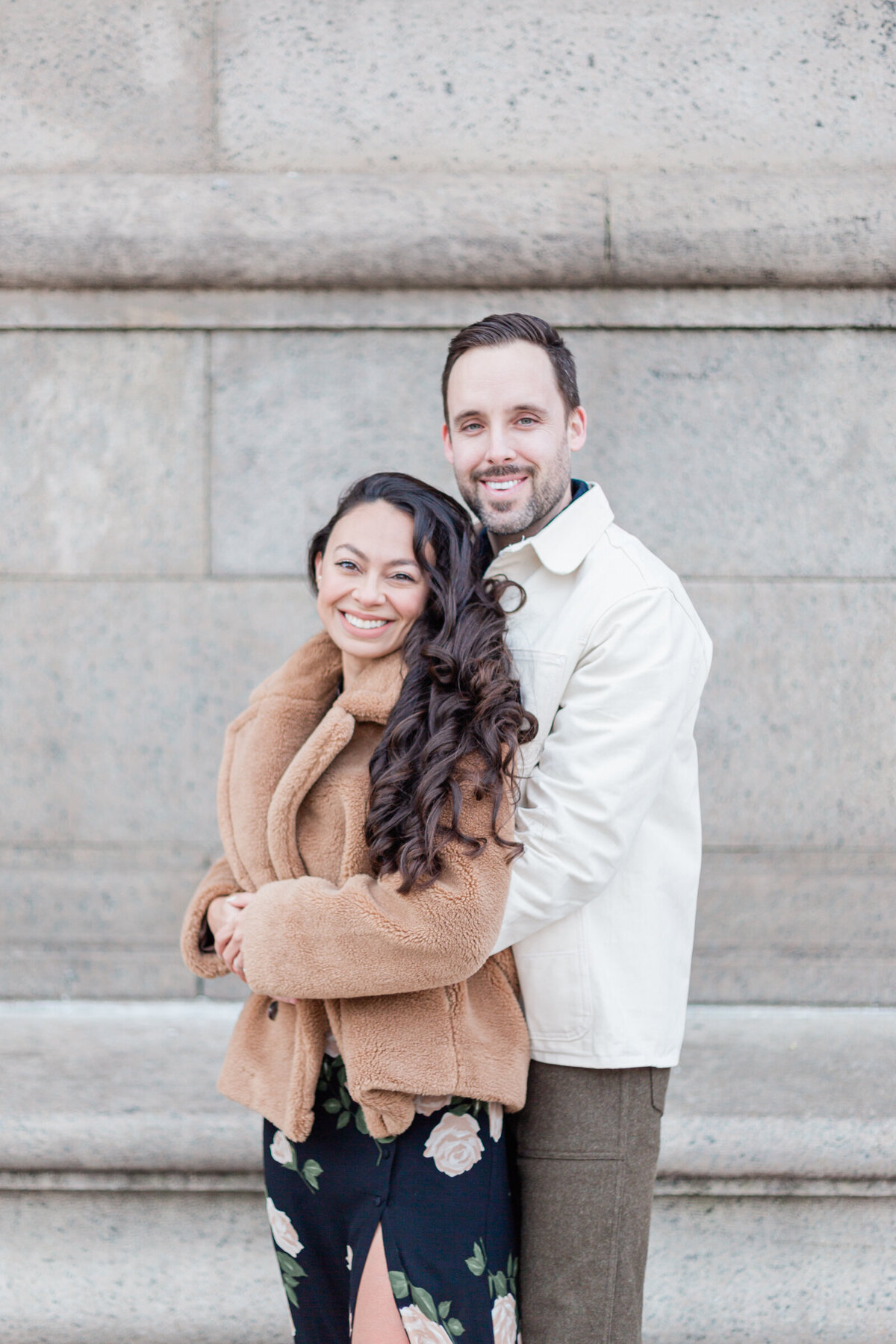 Engagement shoot at the Boston Public Library