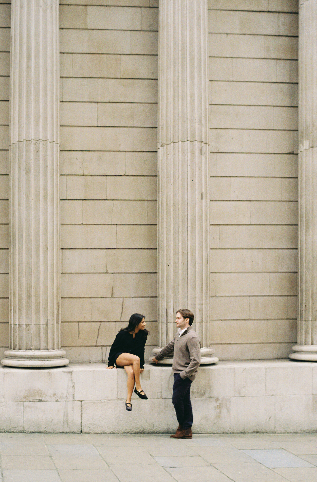 London couple portraits on 35mm film