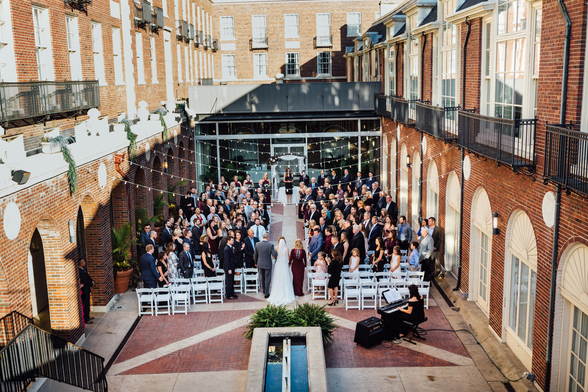 Courtyard Ceremony at Magnolia