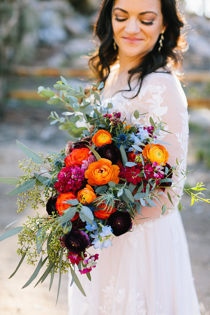 Bold and beautiful bridal bouquet