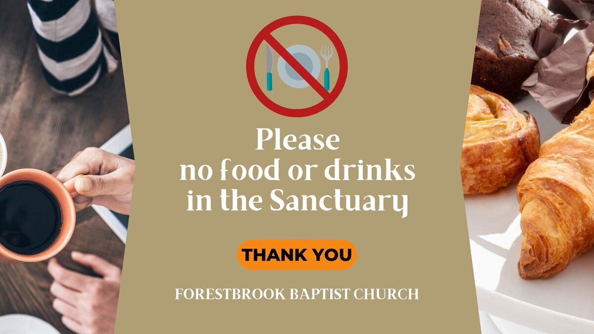 no food or drink1